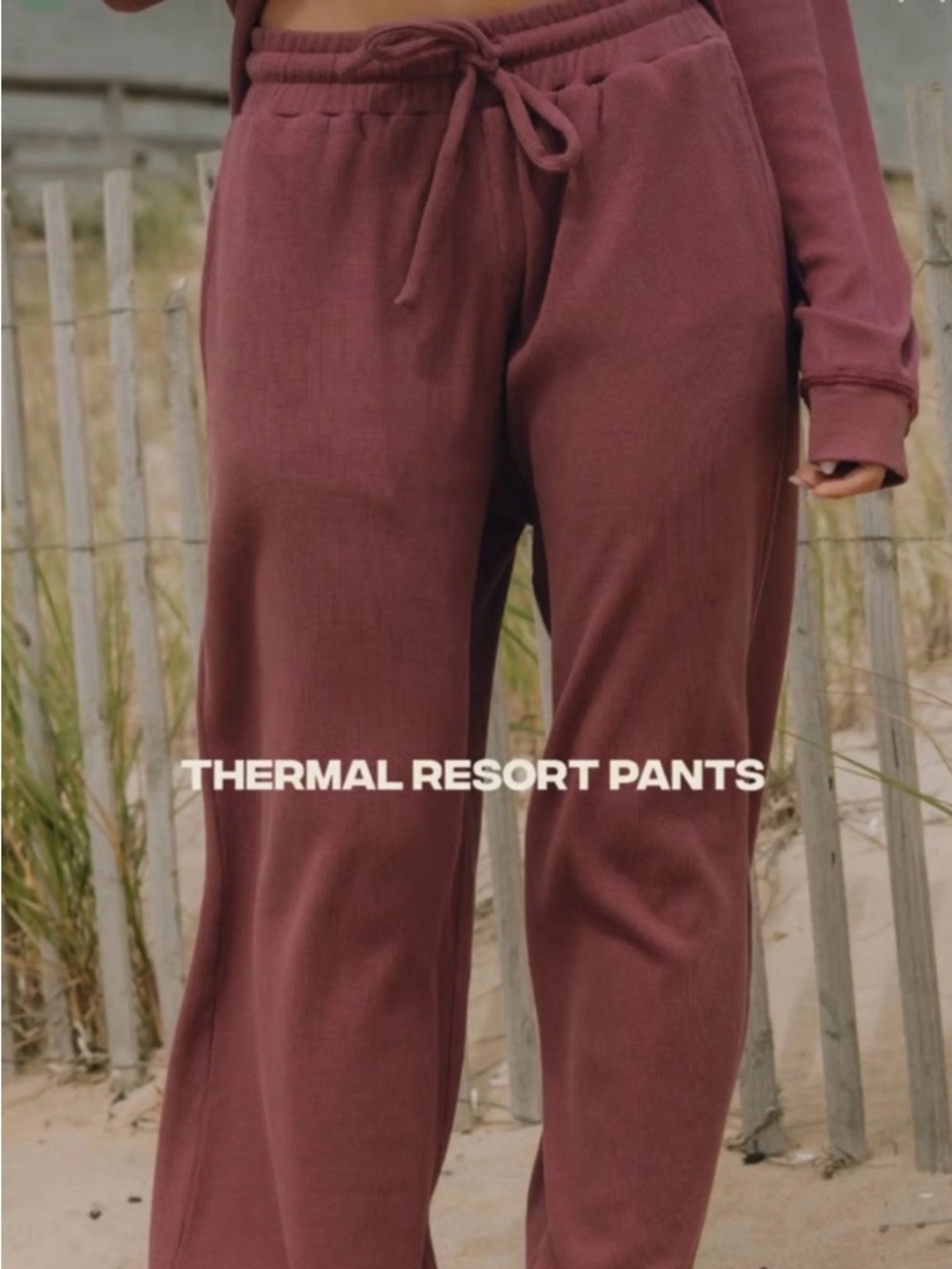 Daily Drills Thermal Set in Wine XS/S - Picture 2 of 5
